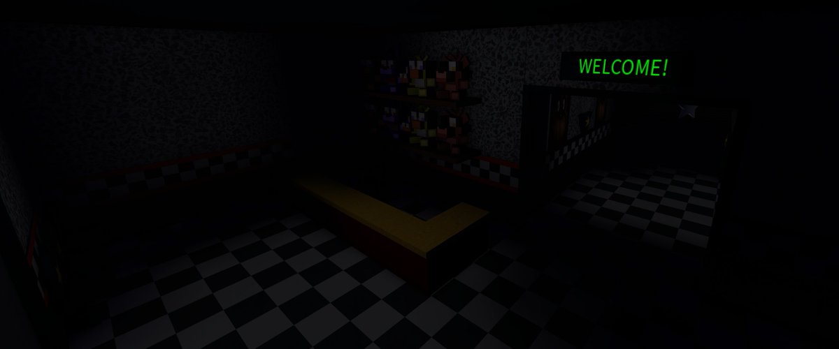 slushthealt's tweet photo. more progress on the ancient fnaf 1 map https://t.co/y0QlErMm0n