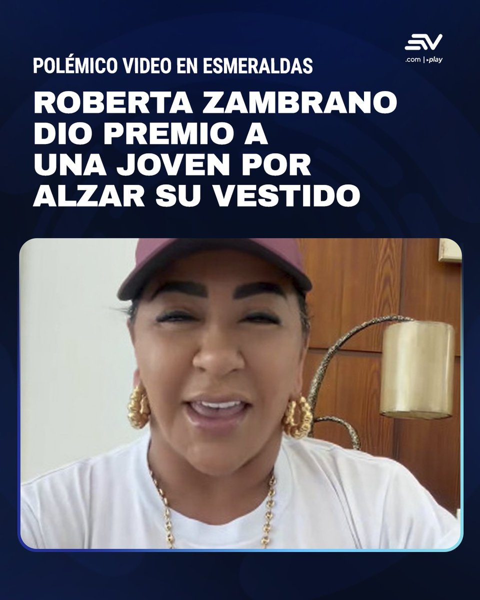 EcuavisaInforma's tweet photo. 📲 https://t.co/nzTsJt65Zn 📌 Durante un evento, una joven levantó parte de su vestido y Zambrano le dio un premio. La candidata a la Alcaldía de Esmeraldas por ADN negó que la participante haya sido una niña. https://t.co/BMKo01uPNh