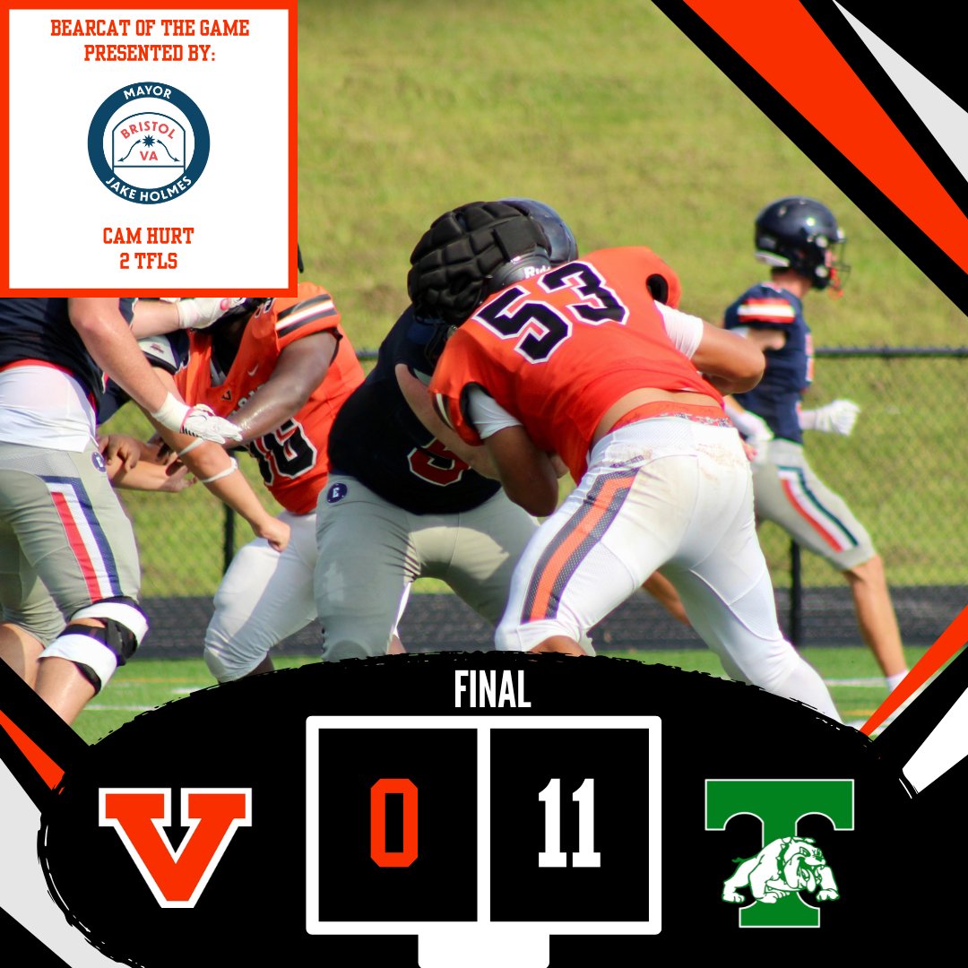 bearcatnetwork's tweet photo. Final from Tazewell.

Sophomore Cam Hurt is our Bearcat of the Game presented by Mayor Jake Holmes!

NEXT UP: Bye Week, then 10/16 vs Graham

GO 'CATS! https://t.co/wkE37t66Is