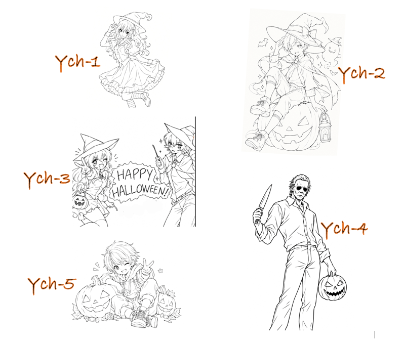 ErzaScarleT4576's tweet photo. ๐Halloween YCH๐ป
Spooky season is here!โจGive your OC a fun and spooky Halloween look with one of my YCH designs!
Pick your favorite YCH for your character!
Likes, reposts, shares, and follows are always appreciated!๐ @followers
#YCH #YCHCommissions #HalloweenYCH #Spooky2026 https://t.co/6m2TA1ZoBV