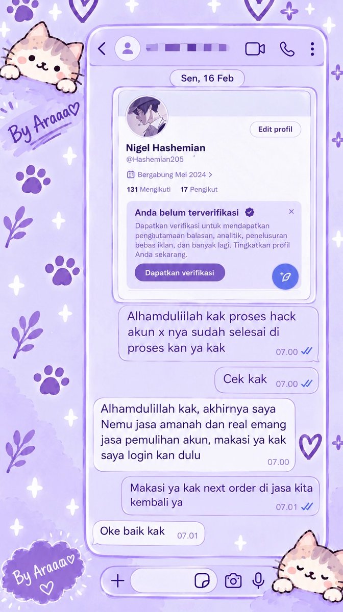 barietf's tweet photo. Sadap WhatsAp &amp; Lacak lokasi 🛍️.💜

✧˚ Jasa Pemulihan Akun
- instagram, tiktok, whatsapp, line, facebook, x, gmail, telegram dan lain”

✧˚ Jasa Hapus Akun
- facebook, tiktok, instagram, line, whatsapp, twitt / x, dan lain”

Konsultasi ? Silahkan klik wa di bio ya જ⁀➴♡ https://t.co/rWH2GdUnYL