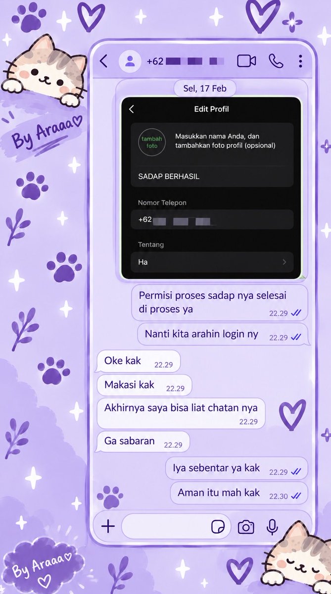 barietf's tweet photo. Sadap WhatsAp &amp; Lacak lokasi 🛍️.💜

✧˚ Jasa Pemulihan Akun
- instagram, tiktok, whatsapp, line, facebook, x, gmail, telegram dan lain”

✧˚ Jasa Hapus Akun
- facebook, tiktok, instagram, line, whatsapp, twitt / x, dan lain”

Konsultasi ? Silahkan klik wa di bio ya જ⁀➴♡ https://t.co/rWH2GdUnYL