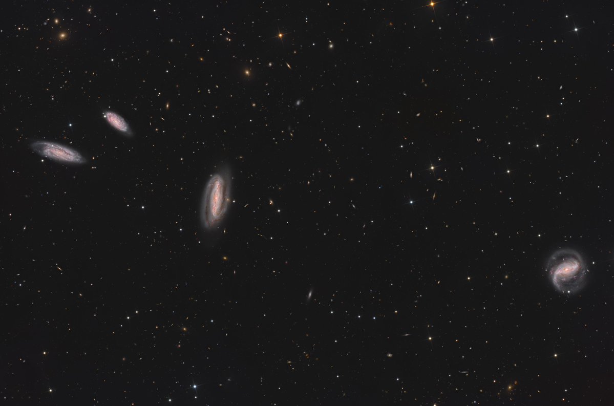 BenSKlerk1's tweet photo. The Grus Quartet galaxies
The quartet consists of #NGC 7552, NGC 7582, NGC 7590 and NGC 7599 all located in #Grus.
#Planewave CDK 14
#QHY600M
#10Micron GM3000
Lum - 338 x 240 = 1352min
RGB - 80 x 240 = 960min
Ha - 227 x 600 = 2270min
Total time = 76hrs 22min https://t.co/gxNCEyWeQb