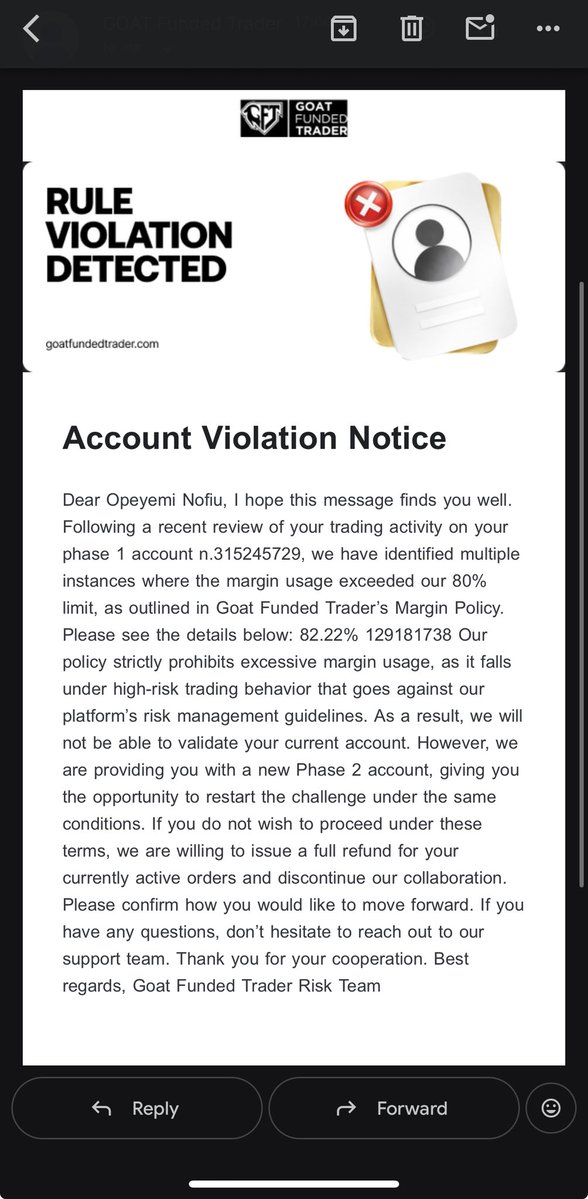 TheSonOfThomas's tweet photo. This firm is just useless because tell me why I will pass phase 1 &amp; 2.. so next is to review my accounts and I get funded.

Guess what? @GoatFunded rejected me and told me to start another phase 2.. cuz tell me why I will restart and another excuse won’t come up to deny me again https://t.co/yyTcUJNzlU