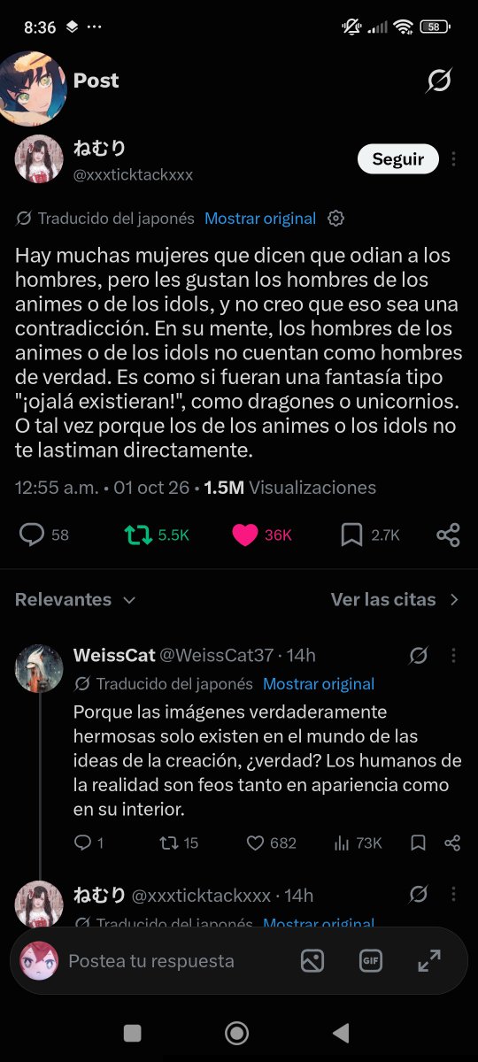 sho_sol1102's tweet photo. @dokfrenia No entiendo por qué les cuesta tanto entender que es como esto que dice esta chica japonesa. A nadie le gustan los personajes porque son hombres, gustan porque son ficticios xd https://t.co/aYqQDU8gDZ
