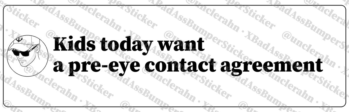 UncleRahn's tweet photo. https://t.co/JOBIhdT94J
#XBadAssBumperSticker #bumpersticker https://t.co/FgSIhE1NAi
