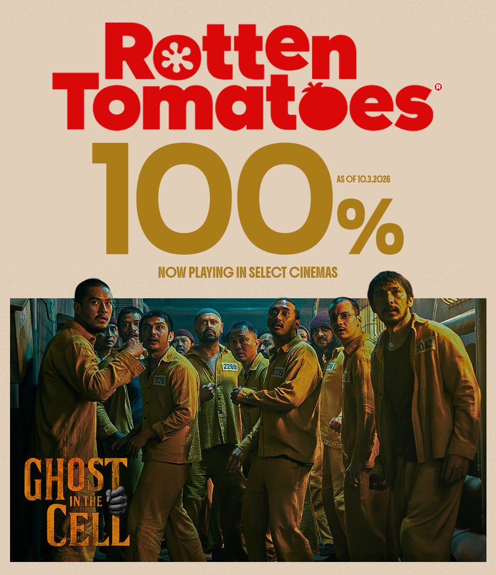 jokoanwar's tweet photo. Ghost in the Cell killing it with 100 % fresh at Rotten Tomatoes. Now playing in select theaters in the U.S. https://t.co/l7ExM7N1wb