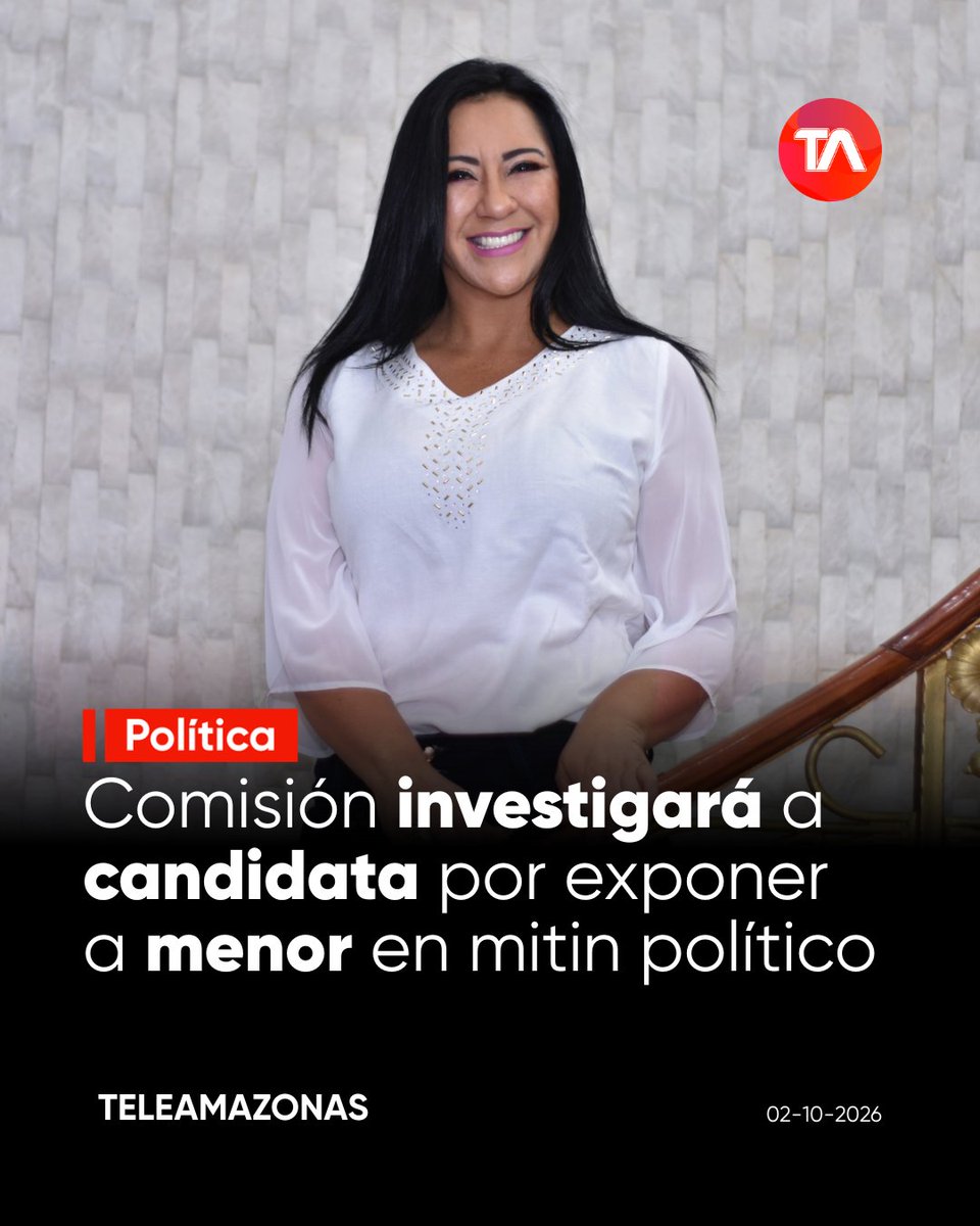 teleamazonasec's tweet photo. 🏛️ https://t.co/E9biYW5yeE 👉 La Comisión de Protección a Niñas, Niños y Adolescentes de la #AsambleaNacional anuncia que fiscalizará a Roberta Zambrano. https://t.co/qcQIYZP18T
