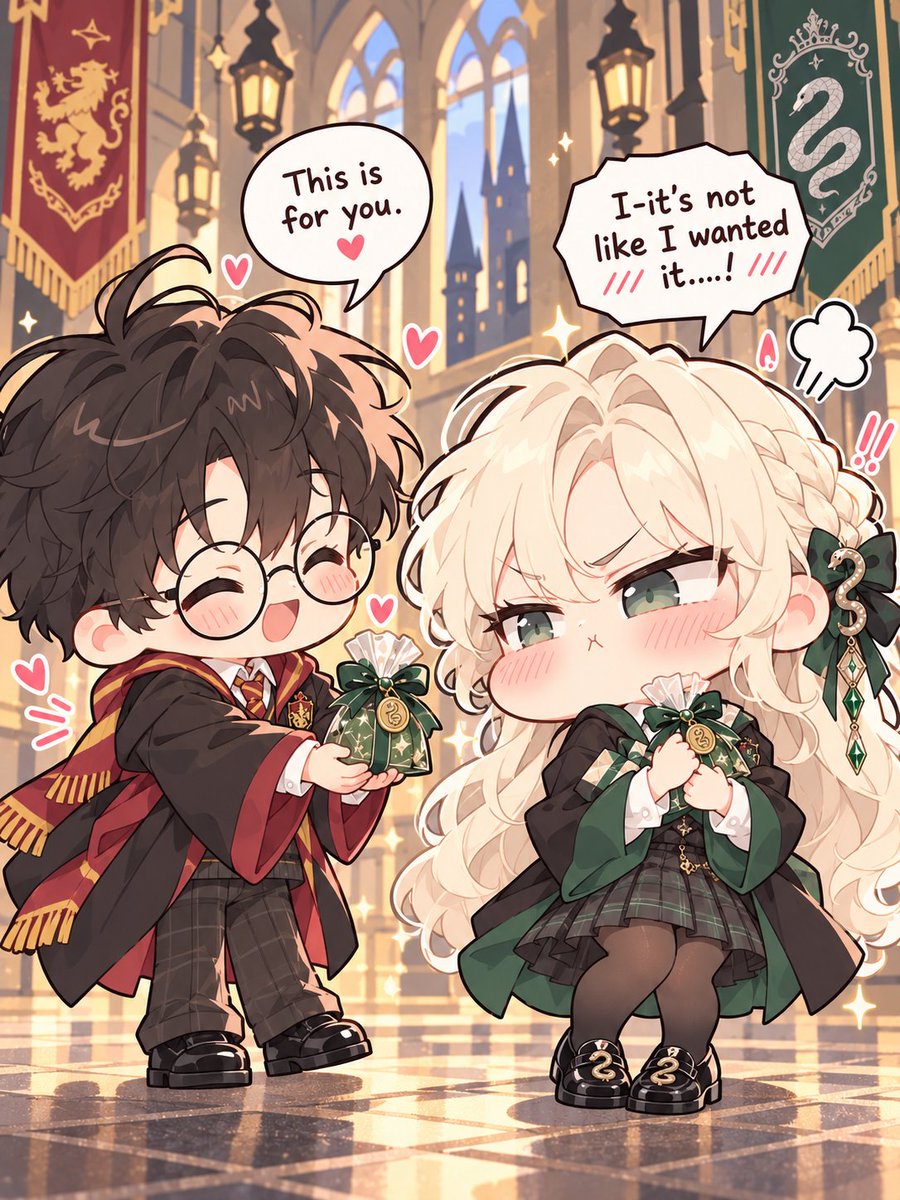 YeongukC's tweet photo. “I-it’s not like I wanted it…”
meanwhile she’s holding it like the most important thing in the world 💚
#Malfoid #FemDraco #Chibi https://t.co/BJMAfDir0v