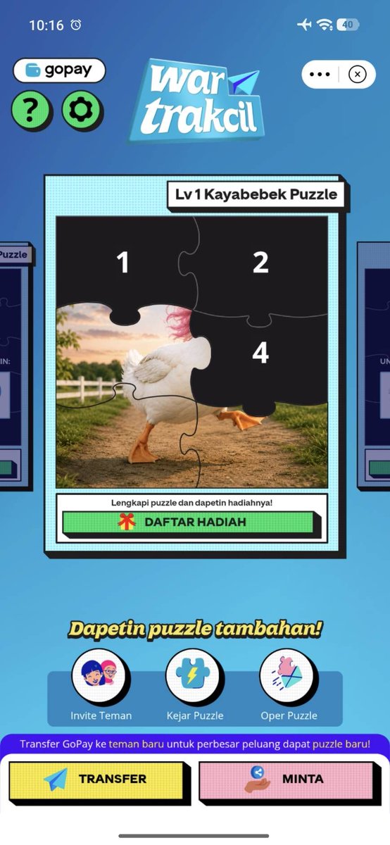 arianiyuliaaa's tweet photo. Mana bisa nolak MacBook Neo cuma modal rajin transfer kecil-kecilan! Makanya pas ikutan War Trakcil di GoPay, gue langsung spam invite temen biar kelar sampe level Lobsterserah. Progress puzzle-nya makin ngebut⚡️

Ajak circle lu buat War Trakcil di GoPay sekarang! https://t.co/ezo8jPwXDr