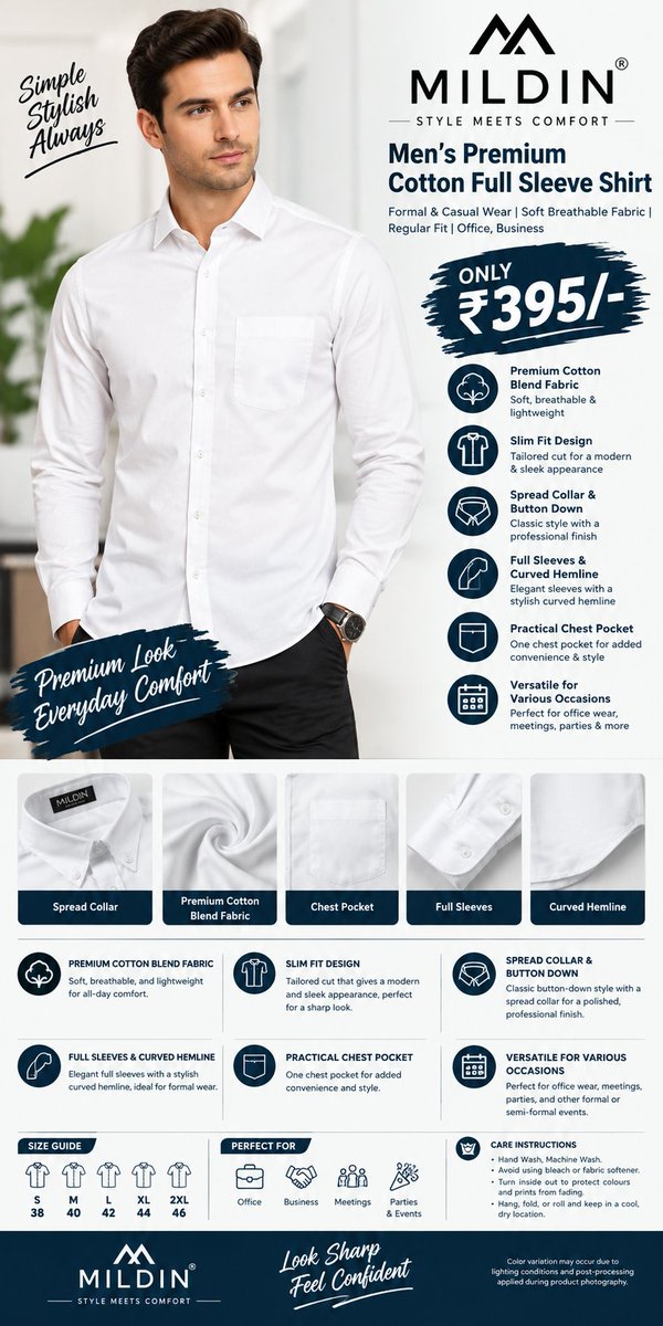 Yourmhmstore's tweet photo. ๐ MHM Store โ Bringing you amazing online deals every day!
๐๏ธ Menโs Premium Cotton Blend Full Sleeve Formal Casual Shirt
๐ฐ Price: โน395/-
๐ Buy Now: https://t.co/dbUAS7dEPf
#DealAlert #OnlineShopping #ShoppingDeals #BestDeals #IndianShopping #Viral #mhmstore #trends https://t.co/5hpuWb2nyO