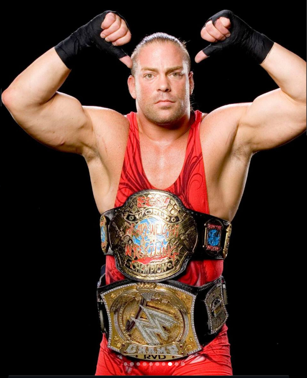 RuthlessAggresr's tweet photo. RVD was that dude! The only wrestler during this era to hold 2 world titles! I wish we got to see him go on a legendary run as WWE and ECW Champion. One of the biggest what ifs in wrestling. https://t.co/Xvgy6OrcCp