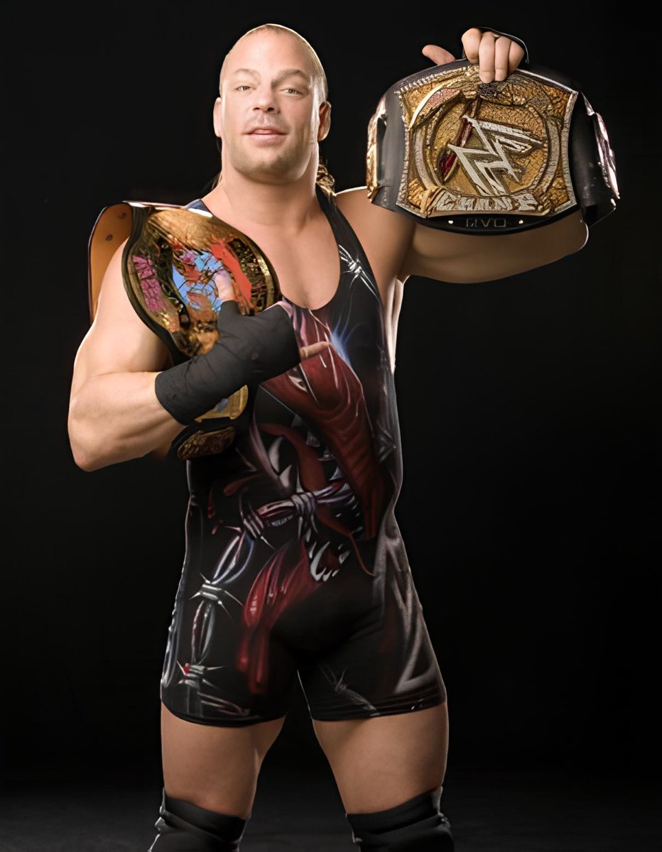 RuthlessAggresr's tweet photo. RVD was that dude! The only wrestler during this era to hold 2 world titles! I wish we got to see him go on a legendary run as WWE and ECW Champion. One of the biggest what ifs in wrestling. https://t.co/Xvgy6OrcCp