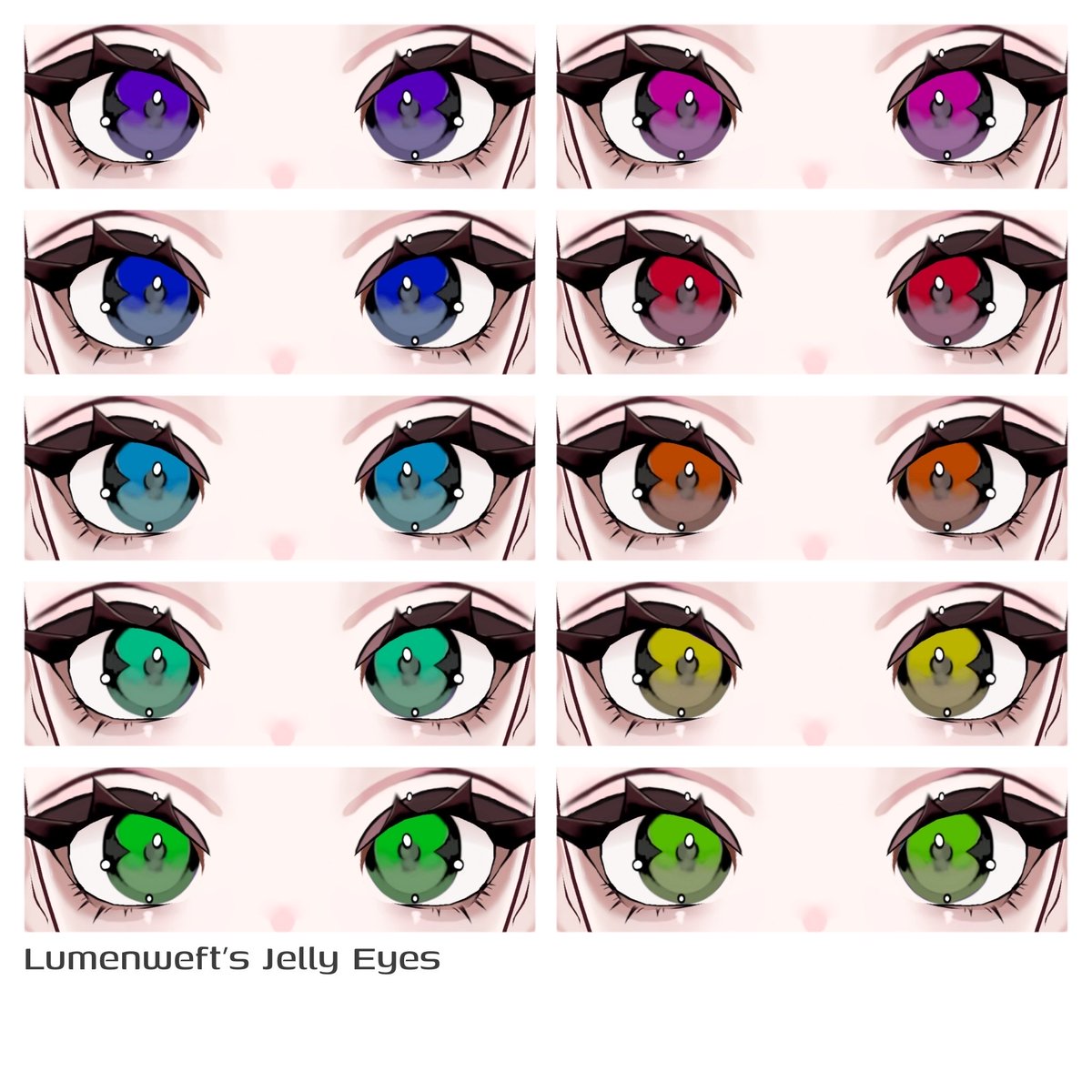 Lumenweft's tweet photo. Iris textures for #vroid available on my #booth and #vgen https://t.co/aGzOx2V5j8