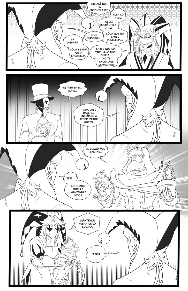 crazy_smilesvyn's tweet photo. 🎪| CÓMIC - “La mascota de Harlequin”
Versión en español. 

Historia por: nekoboydreams en Tumblr ( https://t.co/kf3FngpF8f)

Arte y letra por: @/DestinySquared en Tumblr y Twitter. (https://t.co/f5wRdODyca)

#TFC #thefreakcircus https://t.co/oME0p49nKB