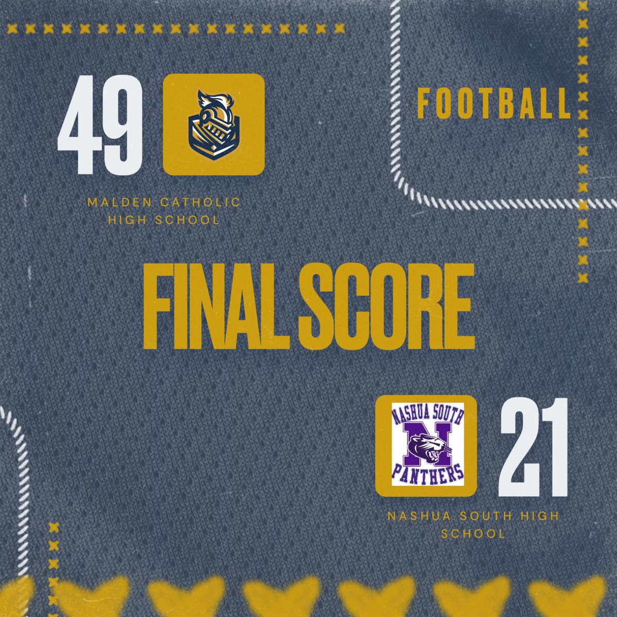 MCathletics1's tweet photo. Football final score!

Football moves to 4-0 on the season!

#GoLancers #PlusUltra #GDTBG ⚔️ https://t.co/pbIZo8MKaT