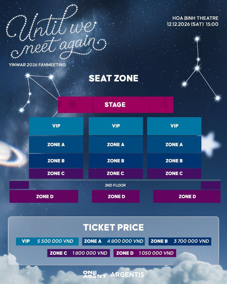 ManekiNana's tweet photo. YINWAR 2026 Fanmeeting [Until we meet again] in Vietnam 🇻🇳
ベトナムファンミーティング チケット代行・良席手配 🎟️
📅 日時
2026年12月12日(土)
📍 会場
Hoa Binh Theatre (Nhà hát Hòa Bình / ベトナム・ホーチミン)
🎤 出演
YINWAR (Yin Anan & War Wanarat)
🌸 取扱メニュー・在庫範囲
・VIPエリア 3 / 5列目以内前方良席 手配可能 ⚡️
・VIPエリア 範囲ランダム手配 ⚡️
・アリーナ前方 / ステージ近接良席手配 ⚡️
・単番 / 連番ともに対応可能 ⭕️
・日本語対応◎・現地サポート付きで安心
📌 お問い合わせ・ご予約
ご希望の枚数・お座席条件・ご予算を明記の上、お気軽にDMまでご連絡ください ✉️
#YINWAR #YinWar_JP #Yin #War #yinyin_anw #warwanarat #UntilWeMeetAgain #YINWAR2026FMinVIETNAM #HoaBinhTheatre #ベトナムコン #海外コン #YINWARチケット #ベトナムチケット代行 #ベトナム代行 #タイBL #KPOPチケット #ベトナム旅行 #ホーチミン旅行 #海外コンサート #ライブ代行 #チケット代行 #ベトナムコン代行 #チケッティング代行 #チケット譲渡 #チケット譲 #티켓대행 #티켓양도 #대리티켓팅 #댈티 #WTS