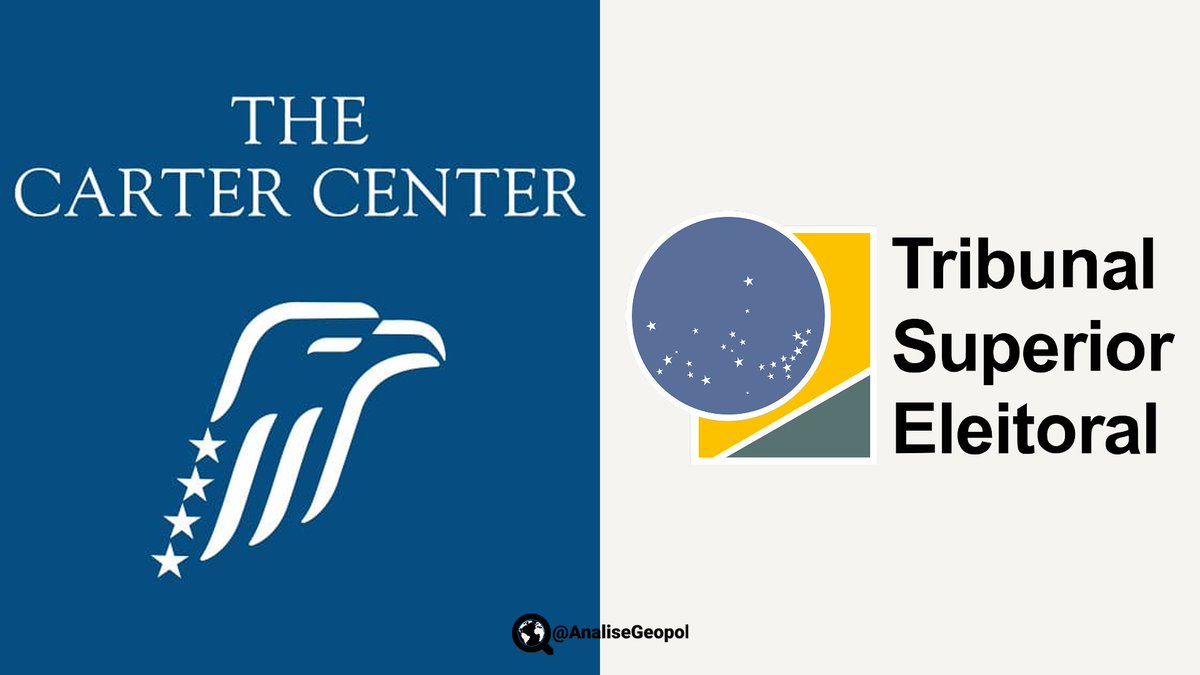 AnaliseGeopol's tweet photo. 🇧🇷🇺🇸 O Tribunal Superior Eleitoral do Brasil convidou o Carter Center, organização neoliberal dos EUA, para supervisionar as eleições de 2026 sob o pretexto de "fortalecimento dos processos democráticos". A missão enviada pelo Carter Center conta com 8 "especialistas eleitorais". https://t.co/2SUfglTYgX