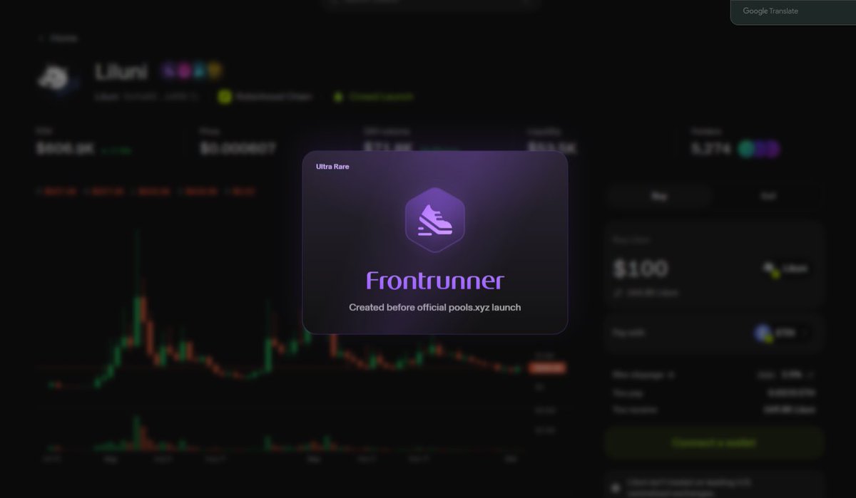 kbs17cm's tweet photo. This is seriously wrong. Why does RobinScan list the launchpad for Liluni as “Pools”? When I click on it, it takes me to Liluni’s page, where it even gives it a “Frontrunner” badge (even though it only holds Frong and Swappy).@econoar @TradePools @Uniswap @LilUni_Coin https://t.co/eobMfRfADG