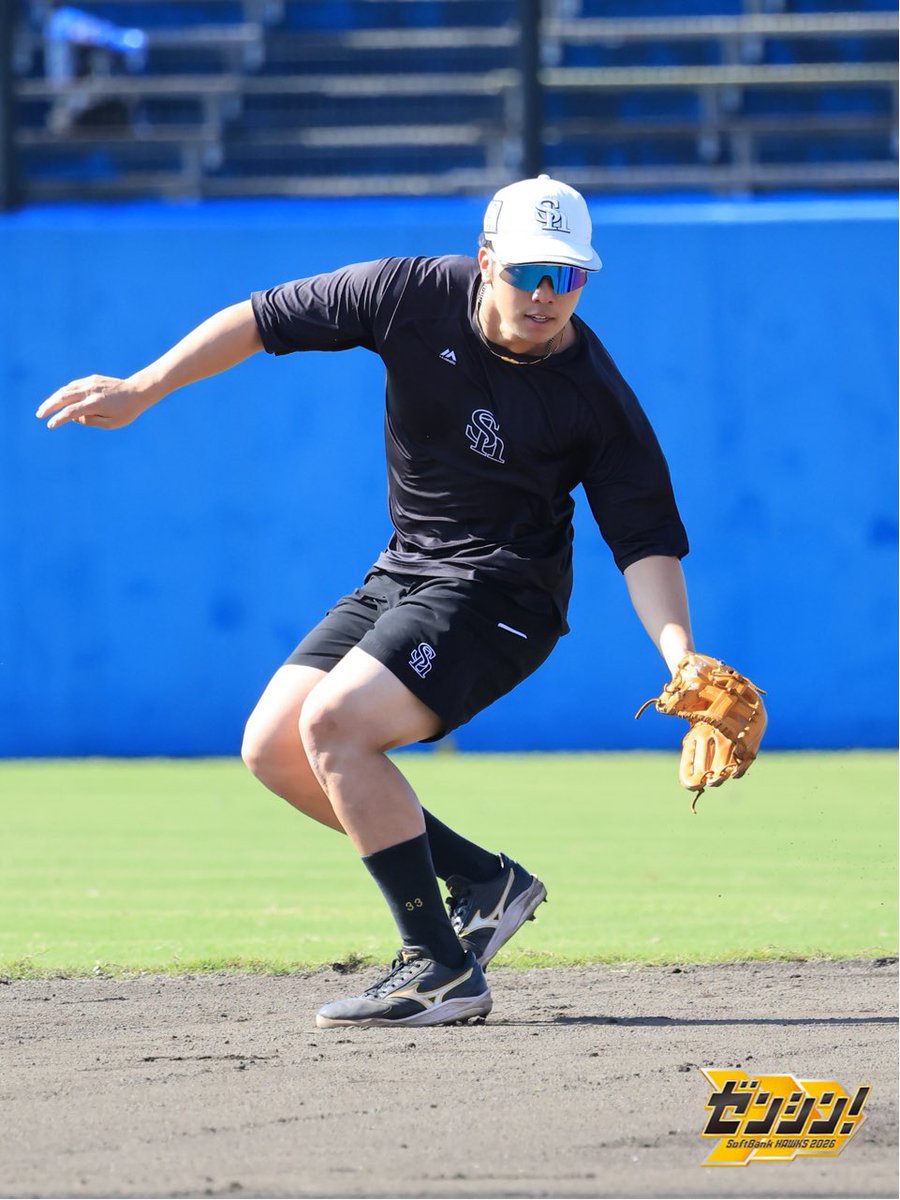 HAWKS_official's tweet photo. 【#ファーム日本選手権2026】

今日からファーム日本選手権in静岡！
チームはファーストステージ（準決勝）で
北海道日本ハムとの��合に臨みます。

11:00試合開始です！

#全員でゼンシン #sbhawks https://t.co/8L8PZmomd5