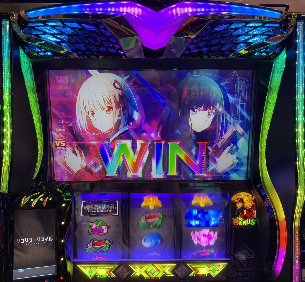 _rimurun_'s tweet photo. 【キコーナ阪神西宮店】様 PR
━━━━━━━━━━━━━━━

おはよう☀️
【 抽選20名様 】中8番でした❕
初来店🔰カバネリはとれずぅ
リコリス・リコイル START🤍

いきなり中🍒引いた😘💋
才能が開花されつつある10月〜っ！
いっぱい伸ばすよーーー！！

♡┈┈┈┈┈┈┈┈┈┈┈┈┈┈┈♡

⭐️ジャンバリ潜入取材雷⚡️
⭐️感謝

朝イチの店内は
🈵カバネリ海門決戦
🈵リコリコ
🈵東京喰種
🈵転生2
🈵モンキーターン
🈵北斗の拳
🈵戦国乙女5

まだ空き台もありますので
遊びに来て下さい（՞>⩊<՞）🤍