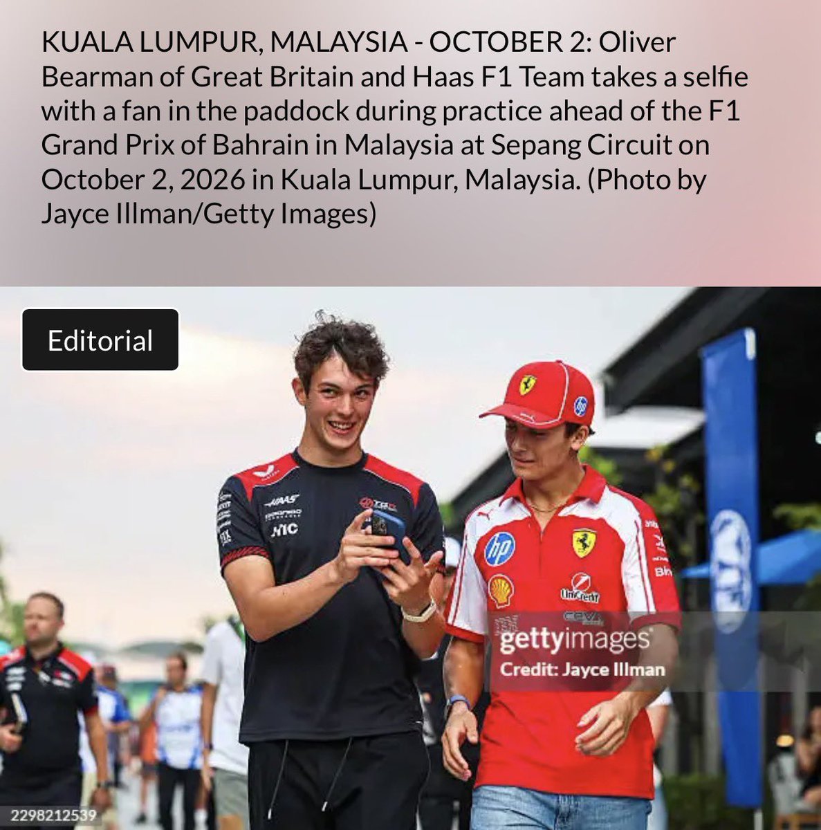 forzasempres's tweet photo. dino beganovic getting called “a fan” in the getty images summary 😭😭 https://t.co/IQ8RFxLtTR