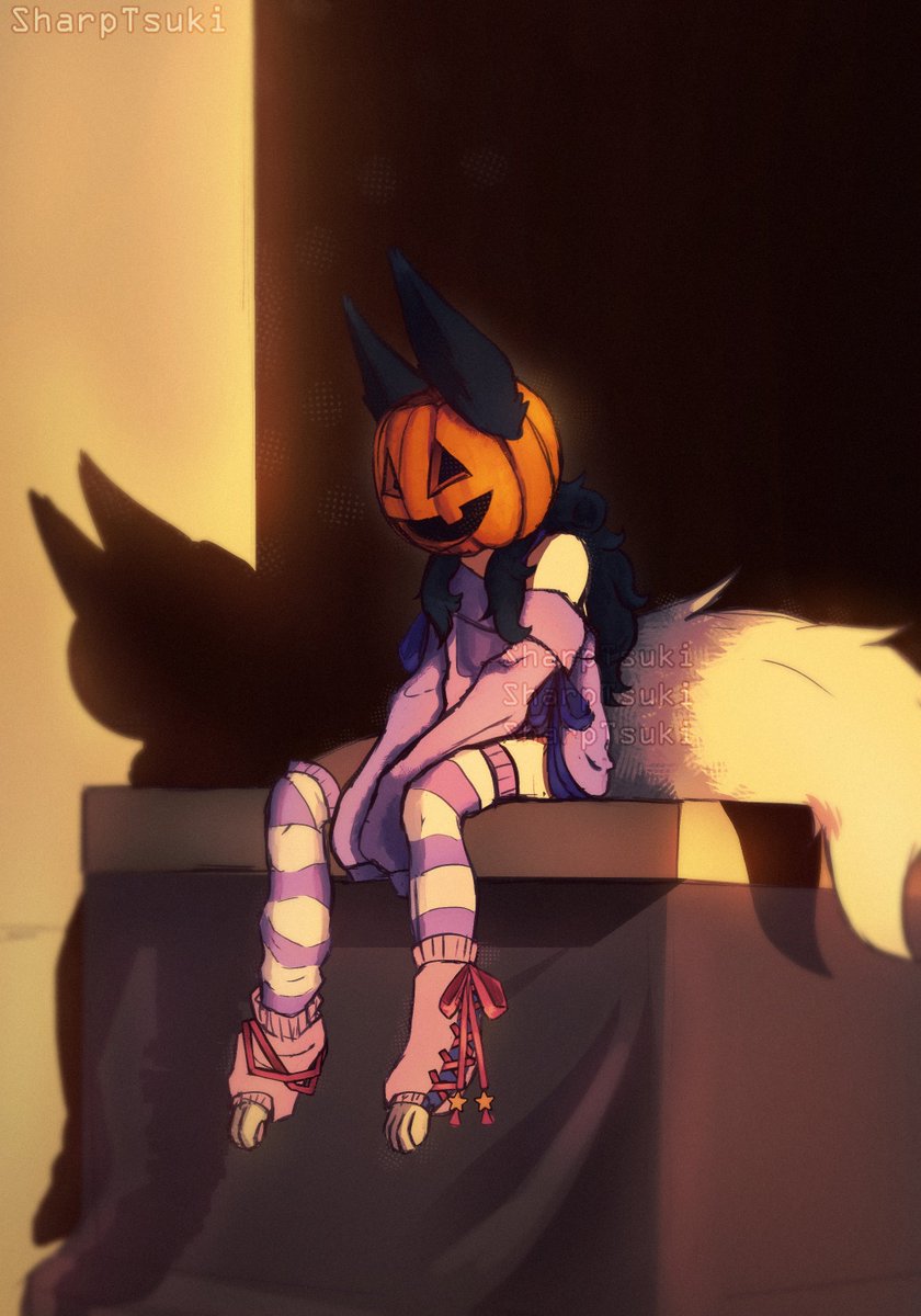 Sharp_Tsuki's tweet photo. 👻 Spooky Month 👻 https://t.co/OQeop3d5Cn