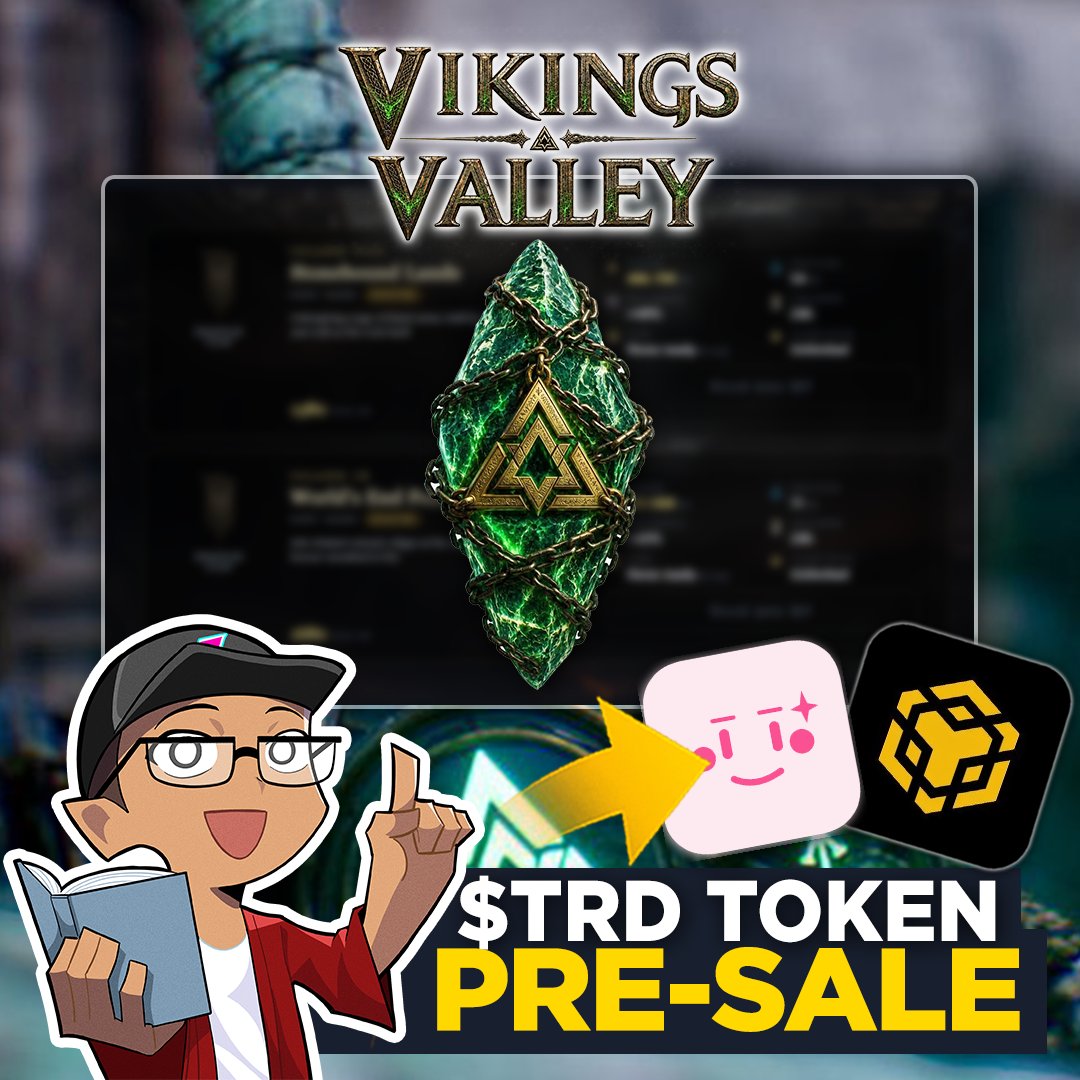 mkplaysgg's tweet photo. @_VikingsValley_  solana:t3DohmswhKk94PPbPYwA6ZKACyY3y5kbcqeQerAJjmV PRESALE UPDATE!⚔️

Vikings Valley is already in playable beta, built around dark-fantasy strategy, raids, crews, NFTs, and the BNB Chain ecosystem.

🔥 832,500 TRD allocated for the presale
🌐 BNB Chain
⚔️ Playable beta
🪙 solana:t3DohmswhKk94PPbPYwA6ZKACyY3y5kbcqeQerAJjmV Presale on @pinkecosystem 
⏰ October 3rd, 10:00PM PHT

I’m looking at Vikings Valley from the gaming side first. No profit promises. No guaranteed returns. Just gameplay, numbers, and honest feedback.

⚠️ TAKE NOTE: Presales carry risk, so check the details and do your own research before making any decision.

If the game interests you, come take a look at the Valley.