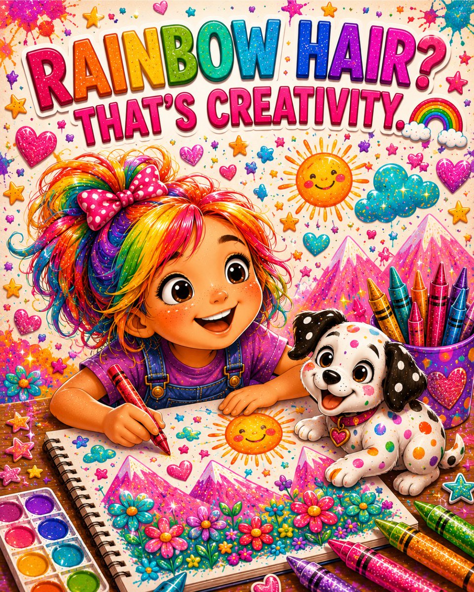 jesuseutimamo's tweet photo. There’s no wrong way to color a sky purple. Little Bloomers celebrates every child’s imagination. Same story, endless unique versions, all exactly right. https://t.co/pLwcGEuauC