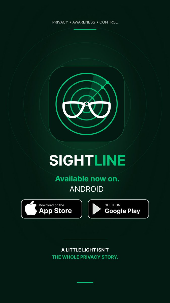 SightlineApp's tweet photo. Sightline is available on Android 

https://t.co/8lCwi3hdOL

#Privacy #PrivacyMatters #CameraGlasses #MetaCameraGlasses #MetaRayban https://t.co/zzZcUyD3c1