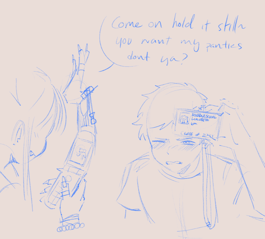 CYB3RCUPID2K's tweet photo. luci doodles (+ grayson) https://t.co/T83VX82FDy