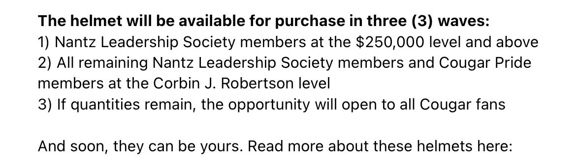 GoCoogs85's tweet photo. This is….crazy. Limiting the auction to a very select group of people insanely decreases the amount of money they could get in an open auction. https://t.co/QXqT3R6kJ3