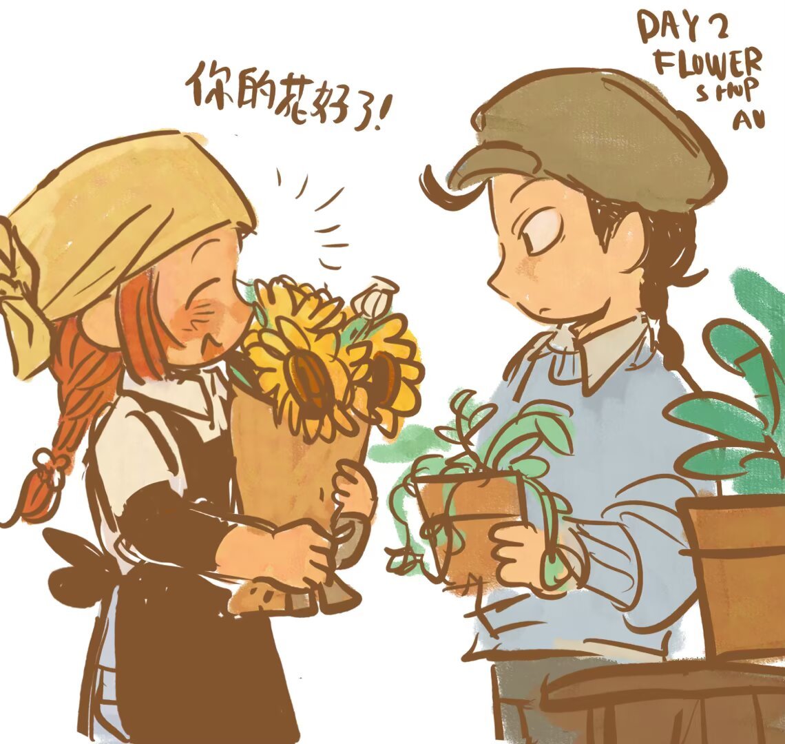 mutter6283's tweet photo. 依旧AUtober
我原本只画了中间那张的，结果不知道为啥衍生出来了漫画 https://t.co/bv32UcXeN0