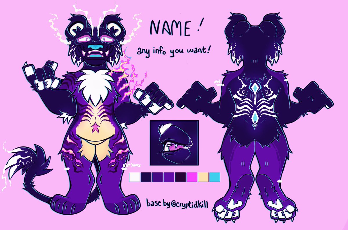 PopRocksSooda's tweet photo. I can’t remember if I ever posted this finished design on @CRYPTIDKILL’s base. Still debating if there gonna be an adopt or not.  feel free to offer pretty much whatever. https://t.co/LtFMIiJ1nh