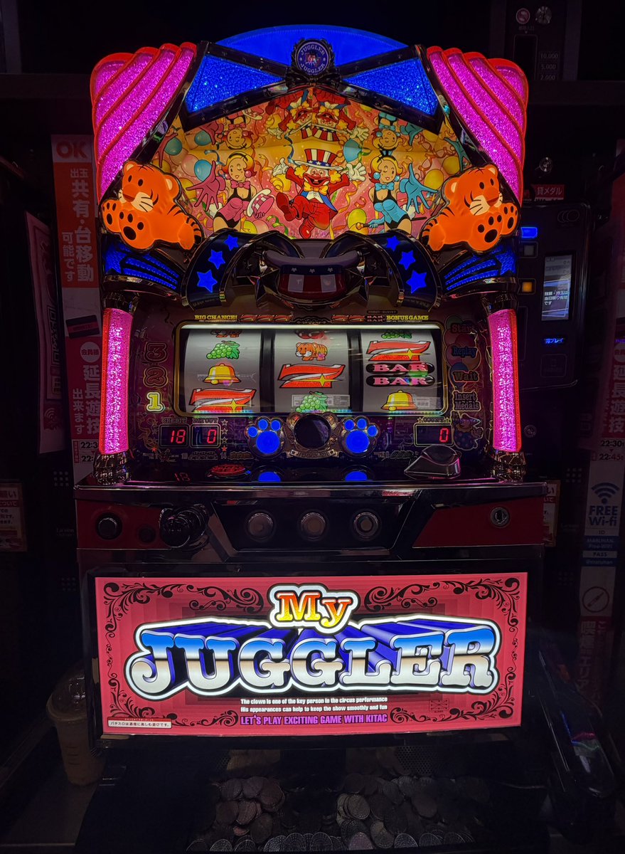 YOU79454656's tweet photo. スタバからの��ロット🎰
この日はラッキーで千円で光って
そのままのまれる事もなく
閉店まで遊べて22500円勝ち〜😆
最後5連チャンして閉店になっちゃったけど
まだまだ連チャンした
可能性もあったよね〜😅
#マイジャグラー https://t.co/GCuoeeO7hY