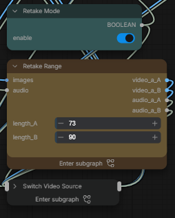 Bridge Retake Between Video Cuts — retake workflow controls