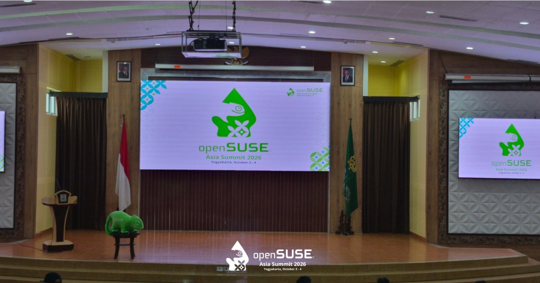 openSUSE_ID's tweet photo. Udah siap belom?
#openSUSE #oSAS26 https://t.co/2s0lqjjvlL