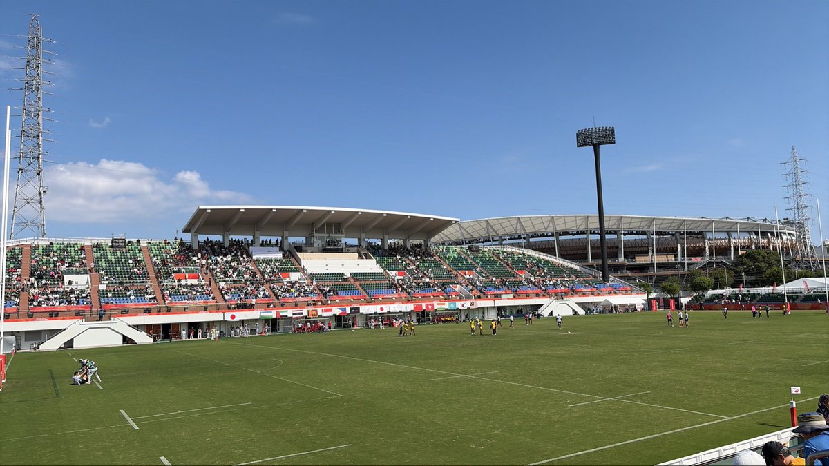 takurie's tweet photo. アジア大会に来ました

#アジア大会2026 
#7人制ラグビー 
#パロマ瑞穂ラグビー場 https://t.co/TsDaxGUc10