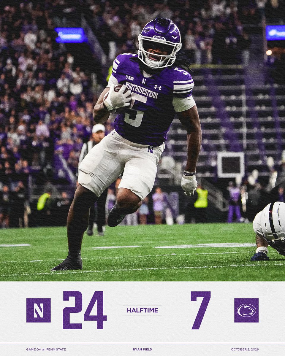 NUFBFamily's tweet photo. Ahead at the half. https://t.co/4rWWjq8wJn