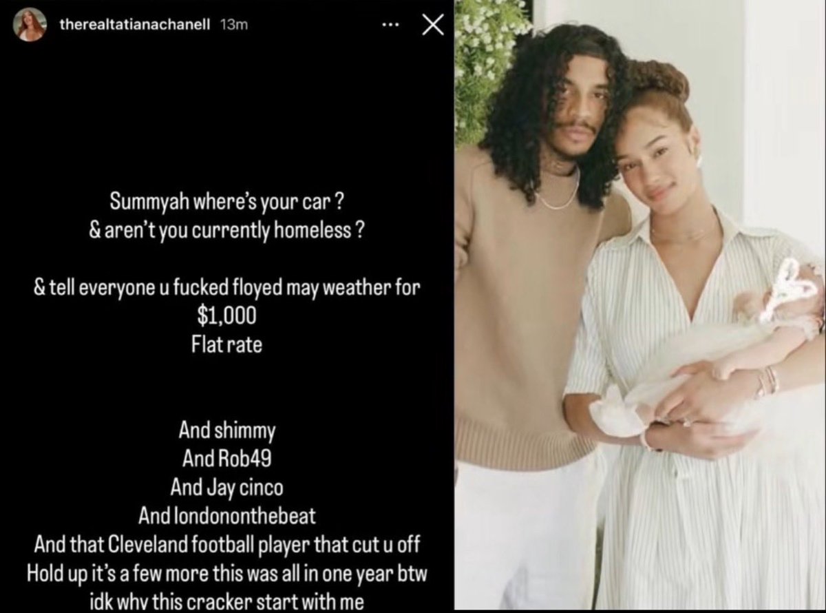 00Keloo's tweet photo. Fans believe the reason behind Jay Cinco’s and Lala Baptiste break up is Summyah, after Tatiana Chanell exposed her for sleeping with Jay Cinco during Lala’s pregnancy 😳😬 https://t.co/kaXWbWKz9c
