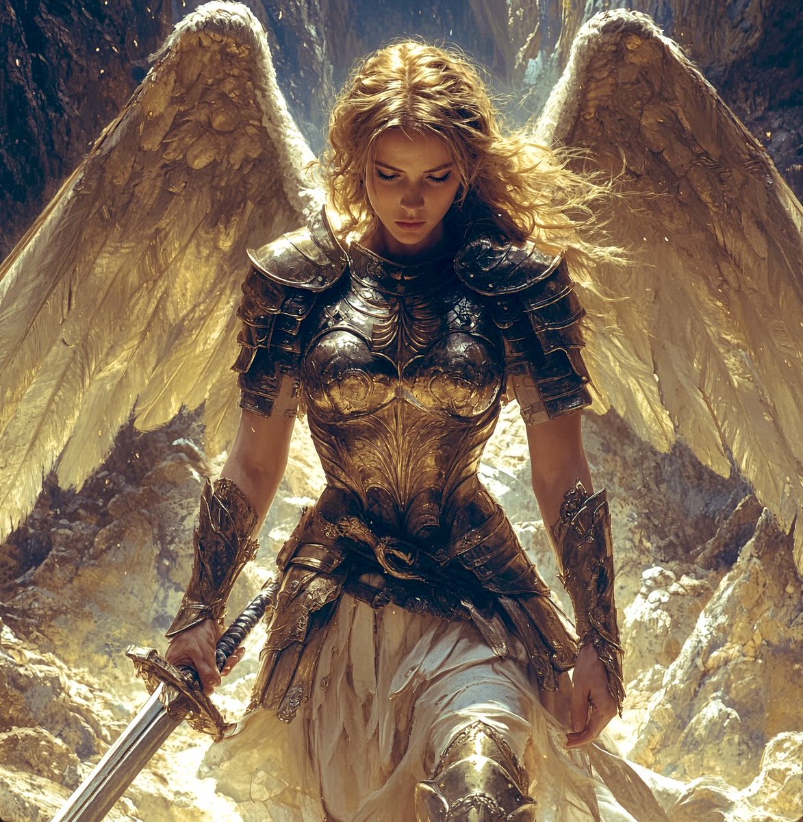 EvaLovesDesign's tweet photo. Not everything can be resolved through kindness, which is why angels carry swords, not flowers. https://t.co/kTbHXaLrWv