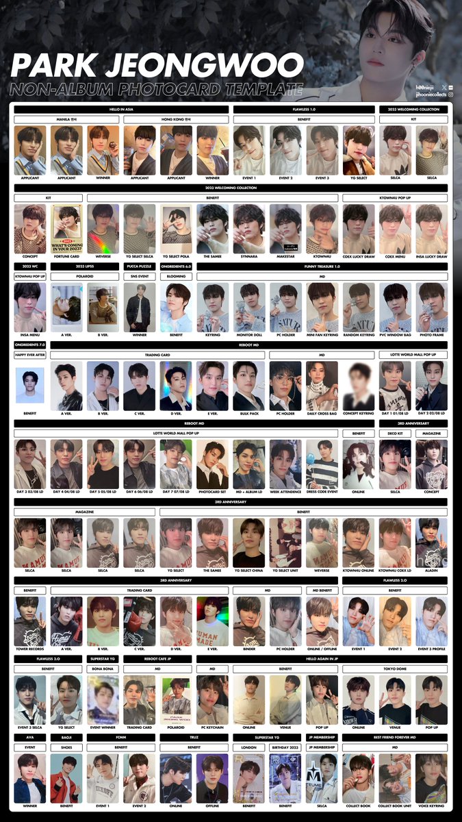 h00niejii's tweet photo. 「jeongwoo full non-album template」

p. 1-4/10

TREASURE JEONGWOO PHOTOCARD
PC POB BENEFIT MD MERCH
트레저 정우 포토카드 포카 특전 엠디
トレジャー ジョンウ トレカ 特典
宝石盒 朴炡禹 小卡 https://t.co/sWdofRN7EE