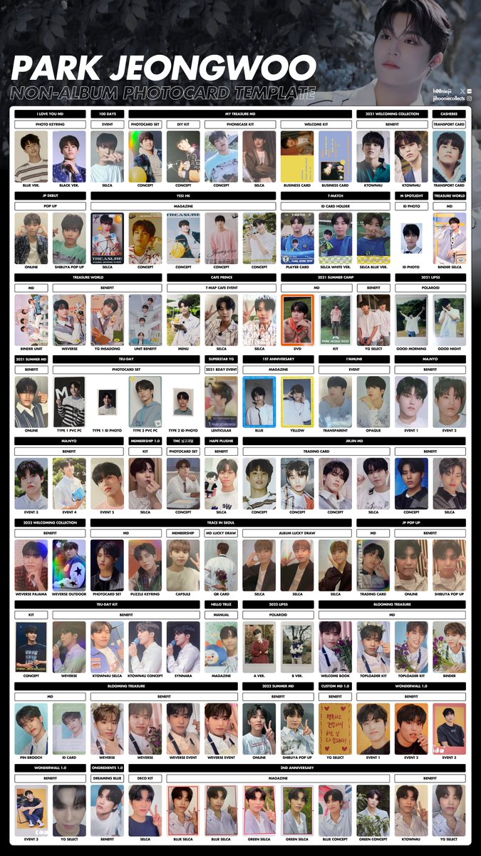 h00niejii's tweet photo. 「jeongwoo full non-album template」

p. 1-4/10

TREASURE JEONGWOO PHOTOCARD
PC POB BENEFIT MD MERCH
트레저 정우 포토카드 포카 특전 엠디
トレジャー ジョンウ トレカ 特典
宝石盒 朴炡禹 小卡 https://t.co/sWdofRN7EE