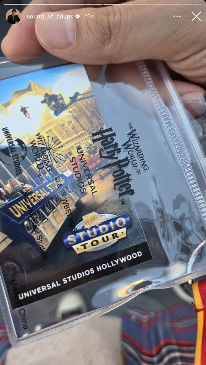 coupslovre's tweet photo. sound_of_coups ig story!

scoups is at universal studios hollywood~ have fun, cheol! 🥹🤍 https://t.co/0Df82XNWJD