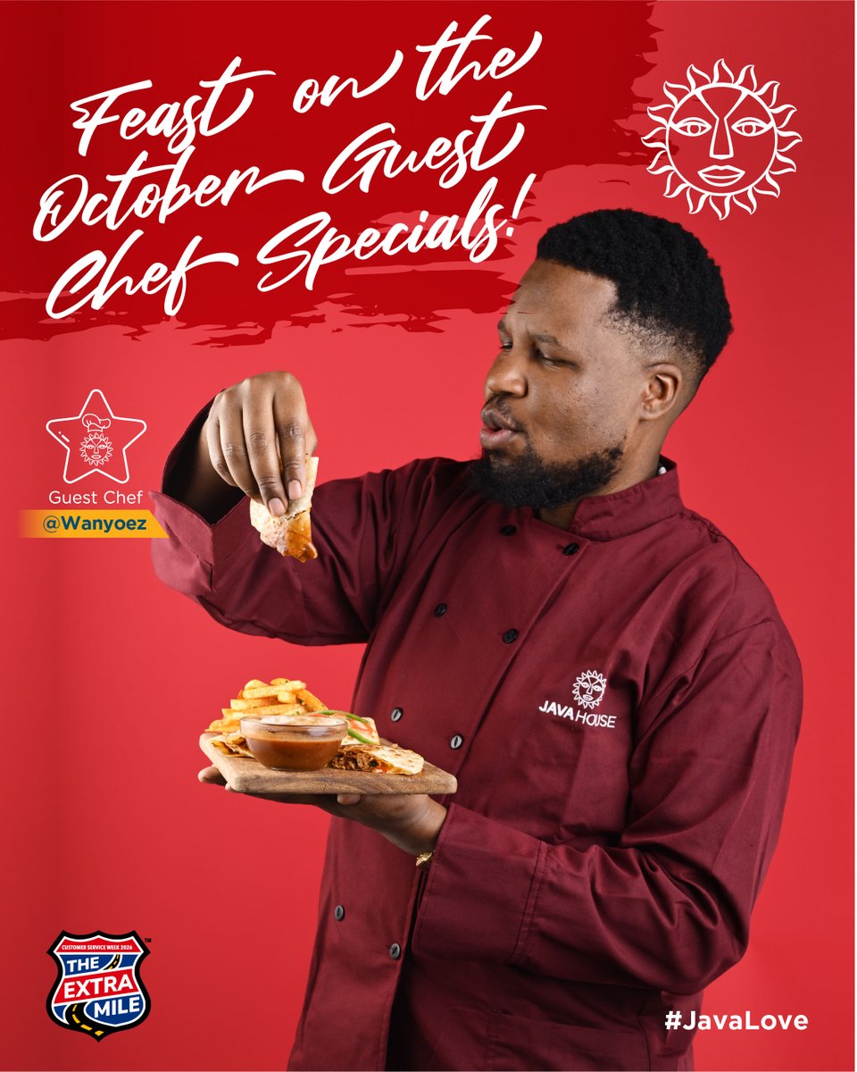 javahouseafrica's tweet photo. @wanyoez  is in our kitchen this month to bring you all the flavors that you have been admiring from afar. ​
Visit any of our branches to enjoy the Guest Chef Specials.​
#JavaLove #JavaGuestChef https://t.co/NbVhDAMZza
