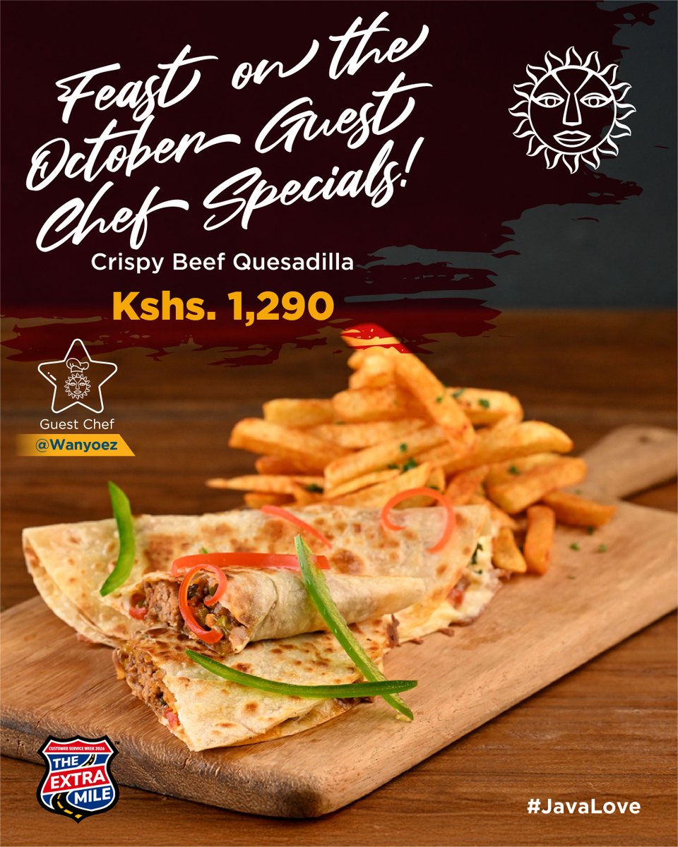 javahouseafrica's tweet photo. @wanyoez  is in our kitchen this month to bring you all the flavors that you have been admiring from afar. ​
Visit any of our branches to enjoy the Guest Chef Specials.​
#JavaLove #JavaGuestChef https://t.co/NbVhDAMZza