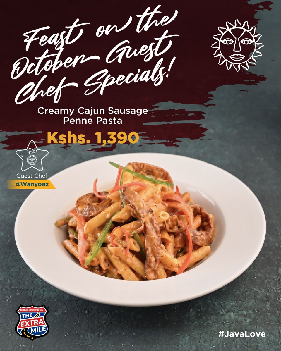 javahouseafrica's tweet photo. @wanyoez  is in our kitchen this month to bring you all the flavors that you have been admiring from afar. ​
Visit any of our branches to enjoy the Guest Chef Specials.​
#JavaLove #JavaGuestChef https://t.co/NbVhDAMZza