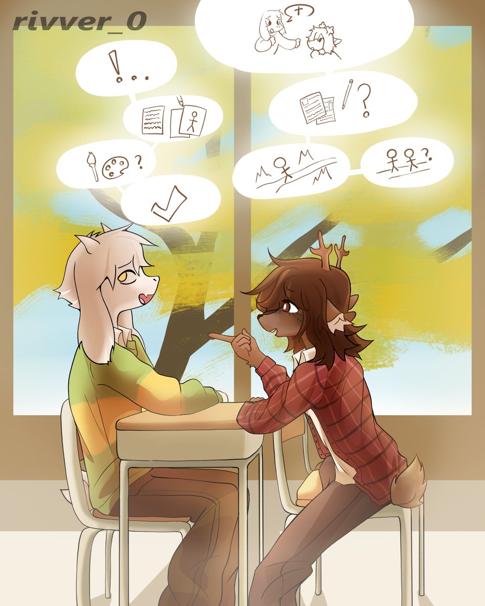 rivvver_0's tweet photo. This took way too long sobb,,
Dessriel inktober day 2 : interest 
#dessriel #inktober #dess #asriel #deltarune https://t.co/U38Hqrudbg