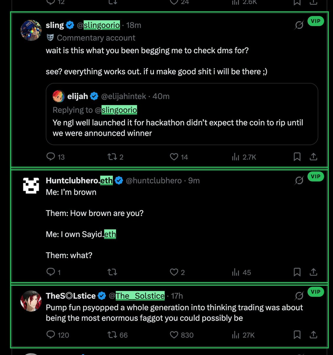 SINCoinVIP's tweet photo. fake degen with 20k folowers and zero green glow like a true degen will have even with 2k followers, the science is real, the scien is here and you can't fake the fucnk no more bro, real degens are protected by green, to earn that might as well be one if gonna go that far https://t.co/9TPdQC1b2y