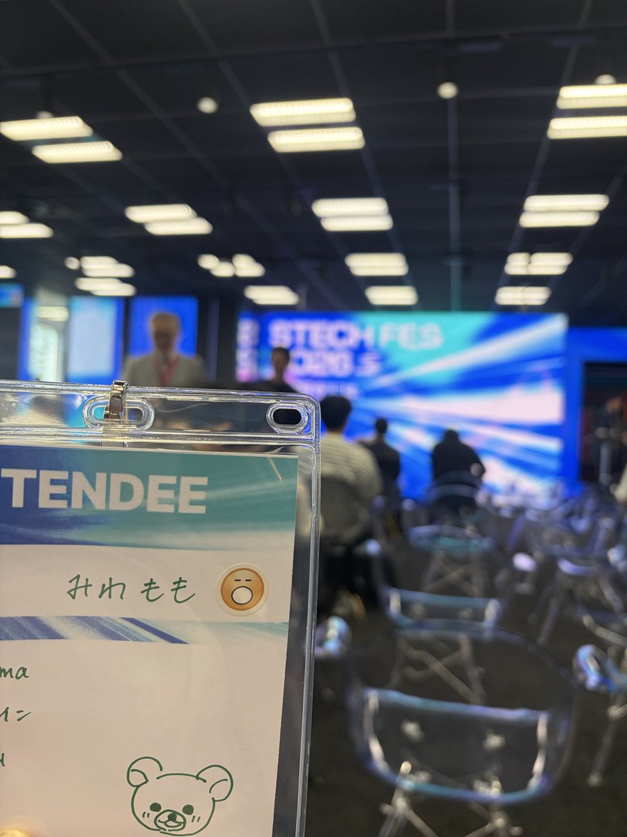 mmnga09's tweet photo. 参加してます🐻
#STECHFES2026 https://t.co/CE71gUxr8g